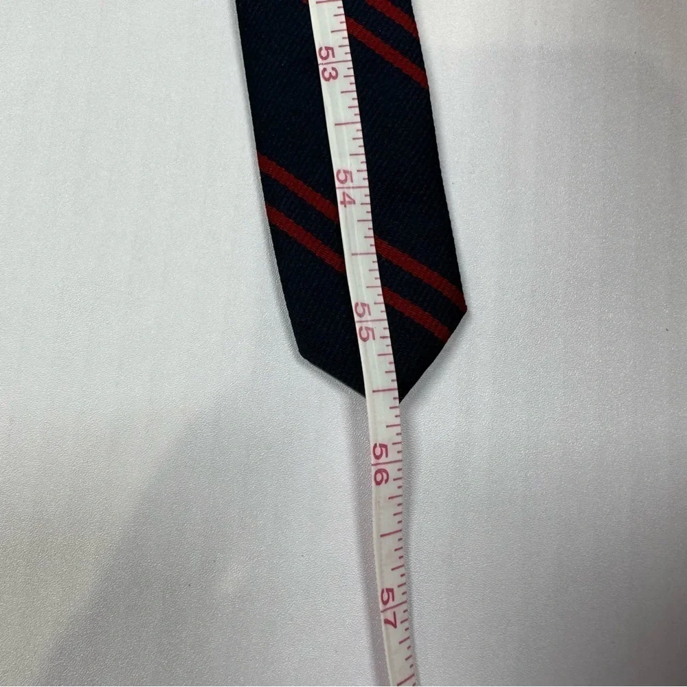 THE HARTFORD Navy Blue Tie with Red Stripes